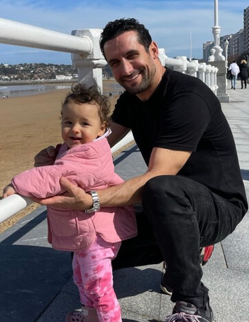 Ivana Rodriguez's partner and their daughter.